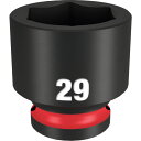 ミルウォーキー SHOCKWAVE IMPACT DUTY インパクトソケット 1/2インチ(12.7mm)角 29mm (1個) 品番:49-66-6261