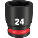 ミルウォーキー SHOCKWAVE IMPACT DUTY インパクトソケット 1/2インチ(12.7mm)角 24mm (1個) 品番:49-66-6256