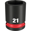 ミルウォーキー SHOCKWAVE IMPACT DUTY インパクトソケット 1/2インチ(12.7mm)角 21mm (1個) 品番:49-66-6253