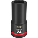 ミルウォーキー 深口ソケット SHOCKWAVE IMPACT DUTY ディープインパクトソケット 3/4インチ(19mm)角 24mm (1個) 品番:49-66-6399