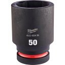 ミルウォーキー 深口ソケット SHOCKWAVE IMPACT DUTY ディープインパクトソケット 1インチ(25.4mm)角 50mm (1個) 品番:4932480435