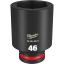 ミルウォーキー 深口ソケット SHOCKWAVE IMPACT DUTY ディープインパクトソケット 3/4インチ(19mm)角 46mm (1個) 品番:49-66-6421