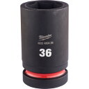 ミルウォーキー 深口ソケット SHOCKWAVE IMPACT DUTY ディープインパクトソケット 1インチ(25.4mm)角 36mm (1個) 品番:4932480429