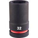 ミルウォーキー 深口ソケット SHOCKWAVE IMPACT DUTY ディープインパクトソケット 1インチ(25.4mm)角 32mm (1個) 品番:4932480426