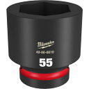 ミルウォーキー SHOCKWAVE IMPACT DUTY インパクトソケット 1インチ(25.4mm)角 55mm (1個) 品番:49-66-6610