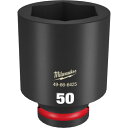 ミルウォーキー 深口ソケット SHOCKWAVE IMPACT DUTY ディープインパクトソケット 3/4インチ(19mm)角 50mm (1個) 品番:49-66-6425