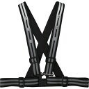 喜多 LEDストレッチ安全ベルト(4.8cm幅) No6100 ブラック フリー (1着) 品番:NO6100-BK-F
