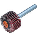 トラスコ TRUSCO セラミックフラップホイール 軸径6mm #60 外径25×幅15×軸長40 5個入 (1箱) 品番:TCF2515-CE-60