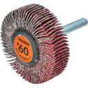 トラスコ TRUSCO セラミックフラップホイール 軸径6mm #60 外径50×幅15×軸長40 5個入 (1箱) 品番:TCF5015-CE-60