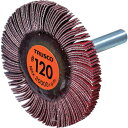 トラスコ TRUSCO セラミックフラップホイール 軸径6mm #120 外径50×幅5×軸長40 5個入 (1箱) 品番:TCF5005-CE-120