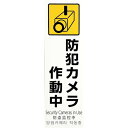 光 多国語防犯サイン 防犯カメラ作動中 (1枚) 品番:PBH268-1(3)