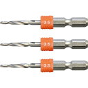 アネックス Anex グリップ付下穴錐ショート 3本組 3.5mm (1S) 品番:AGKS3-035(4)