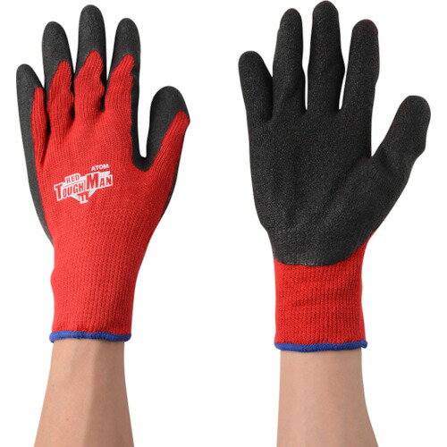 アトム 作業手袋 すべり止め手袋 レッドタフマン 3双組 LL (1袋) 品番:14803PRLL ウレタン背抜き手袋 手のひらコートタイプ