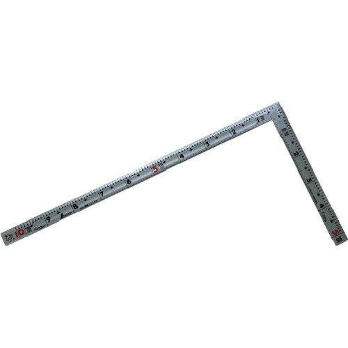シンワ測定 さしがね 差し金 曲尺 同厚併用 シルバー1尺裏面30cm 名作赤数字入 (1本) 品番：10649