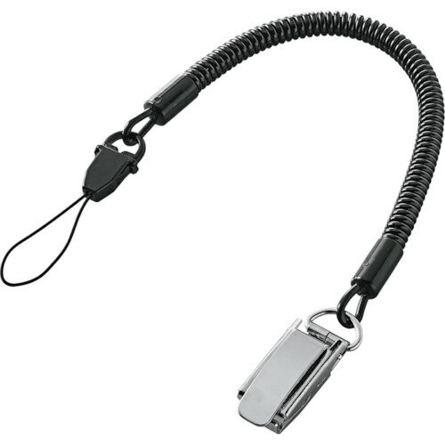エレコム ELECOM スマートフォン用クリップ(メタル)ストラップ 70cm ブラック (1個) 品番:P-STCM70BK