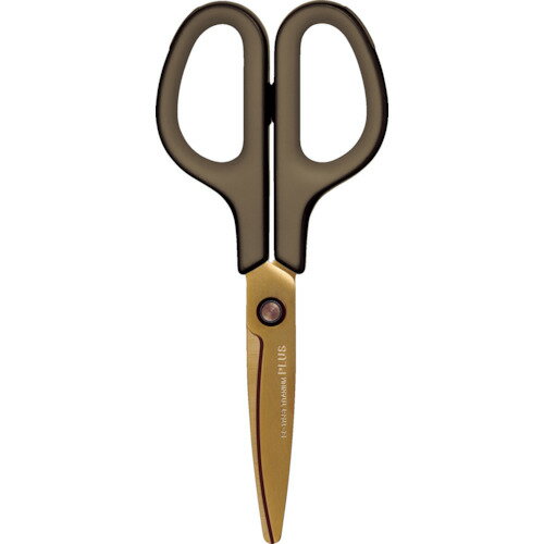 プラス PLUS ハサミ(クラフト向け)34519)ハサミ フィットカットカーブ チタンコート SC-175ST 左右対称グリップ チタンブラウン (1本) 品...