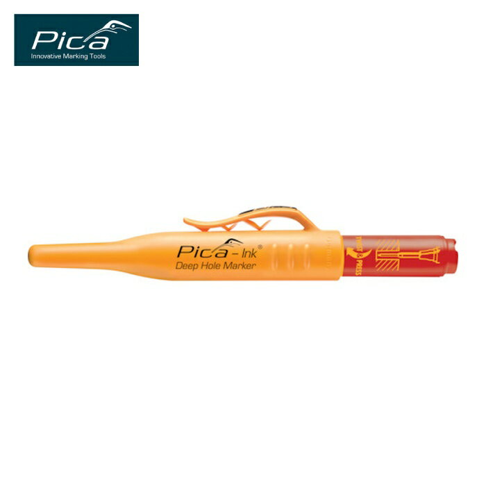 ピカマーカー 深穴インクマーカー Ink 赤 (1本) 品番：15040