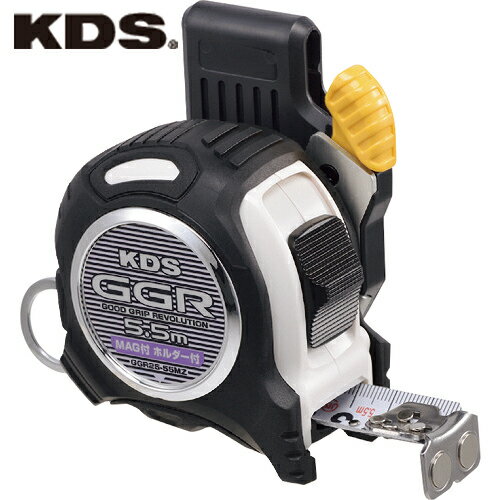 ムラテックKDS スケール メジャー コンベックス GGR 幅25mm 長さ5.5m マグ厚爪ホルダー付 (1個) 品番:GGR25-55MZ