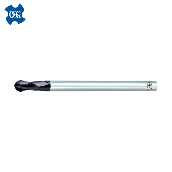 OSG オーエスジー 超硬ボールエンドミル FXコート2刃ロングシャンク ボール半径10mm 8541200 (1本) 品番:FX-LS-MG-EBD-R10