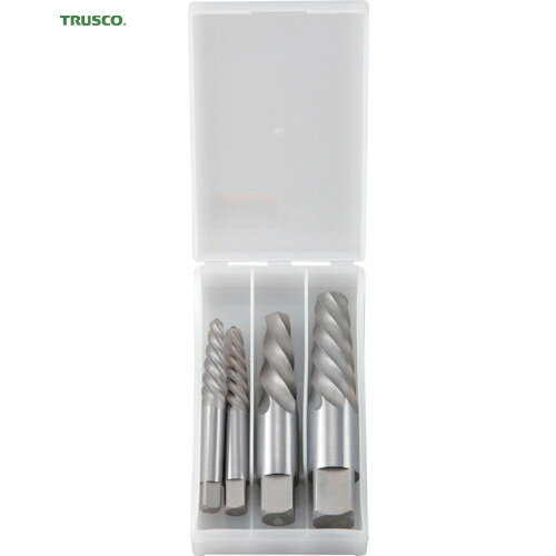 TRUSCO(トラスコ) エキストラクターセット ラセン型 4本組 プラケース入 (1S) 品番：EXS-1821