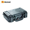 ペリカン PELICAN ツールケース スモールケース 1170 黒(フォームなし) 296×212×96 (1個) 品番:1170-001-110