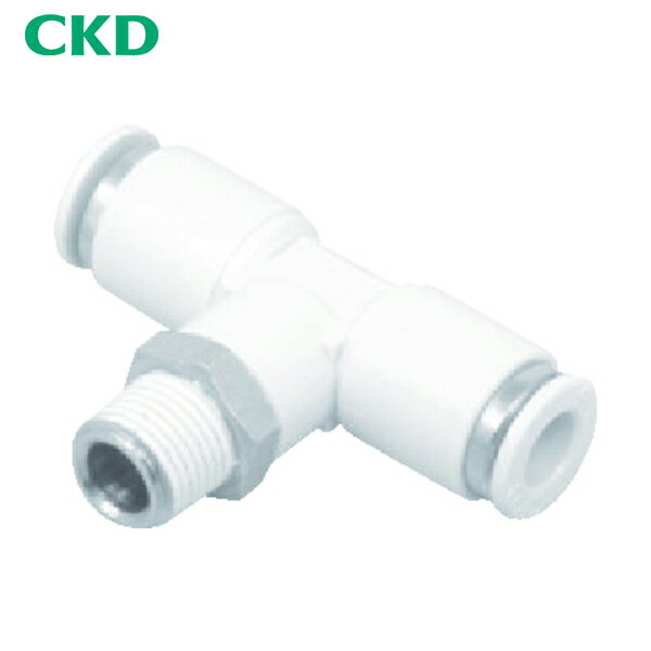 CKD ニュージョイント チーズタイプ 適合チューブ外径：6mm 接続口径M5 (1個) 品番：GWT6-M5