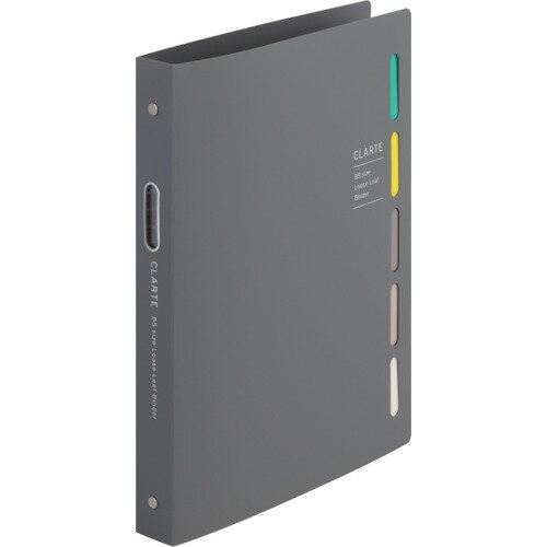 マルマン B5 バインダー クラルテ グレー (1冊) 品番：F311-11