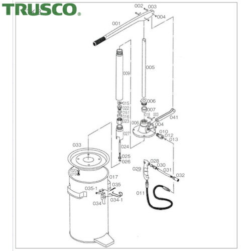 TRUSCO(トラスコ) ハンドルブリケーターFTK-8用 カバー (1個) 品番：FTK-033