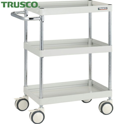 トラスコ ファルコンワゴン600X400 ウレタン双輪車 W色 (1台) FAW-963D-W