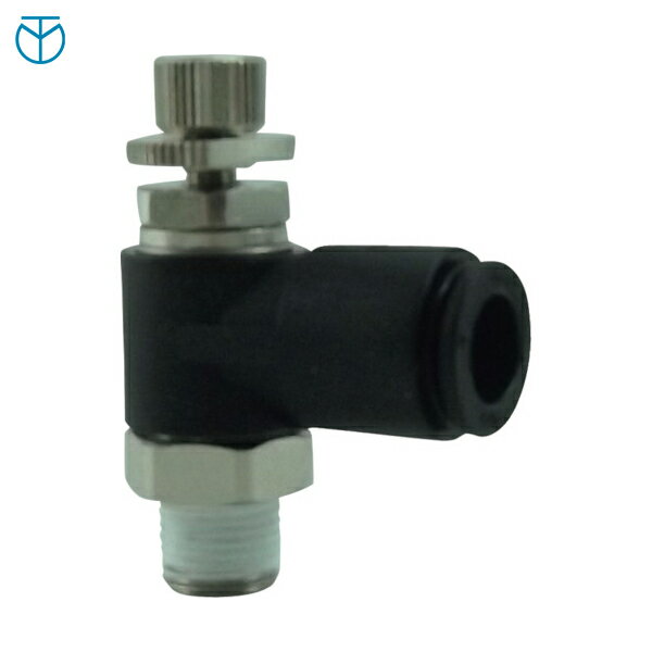 チヨダ ファイブスピードコントローラα メーターアウト8mm・R1/8 (1個) 品番：F8R-01SC-O