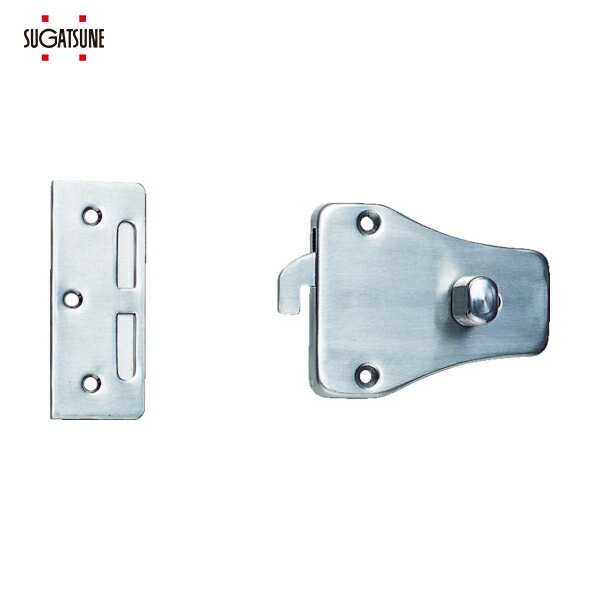 スガツネ工業 SUGATSUNE （140183255）HC-70ステンレス鋼製引戸面付カマ錠 (1S) 品番：HC-70