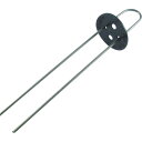 萩原工業 防草シート用 ヘアピン杭(押え板付) 黒 25cm (200本) 品番:HPK-25