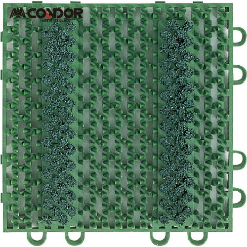 山崎産業 コンドル エバック 泥落とし屋外用マット ブラシハードマットYL 本駒 緑 (1枚) 品番：F-117-H..