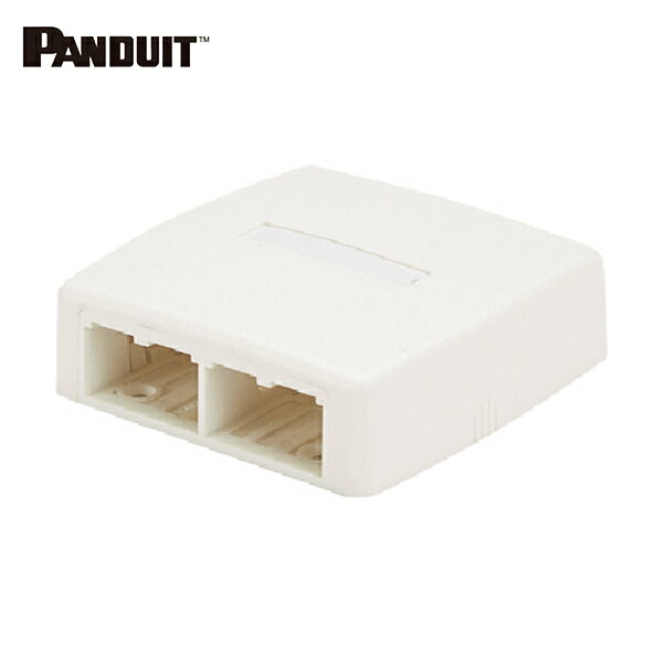 パンドウイット PANDUIT ローゼットボックス シャッターなし 4個口 白 JOQ40000 (1個) 品番：JOQ40000