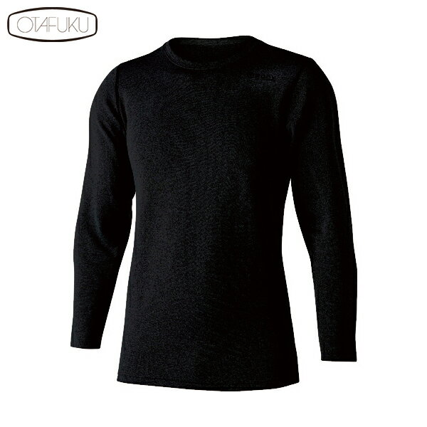 おたふく BT デュアルブラッシュド ヘビーウェイト クルーネックシャツ ブラック M (1枚) 品番：JW-180-11-M 1