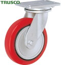 TRUSCO(トラスコ) 重量キャスター 自在 200MM 耐湿ウレタン車輪400KGF (1個) 品番：HR/HM200400PCI-TG