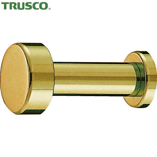 トラスコ TRUSCO I型真鍮フック 40mm ゴールド (1個) 品番：IBF40-G