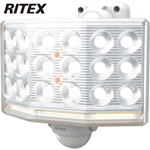 ライテックス RITEX 防犯用センサーライト 18Wワイド フリーアーム式 LEDセンサーライト リモコン付 (1台) 品番：LED-AC1018