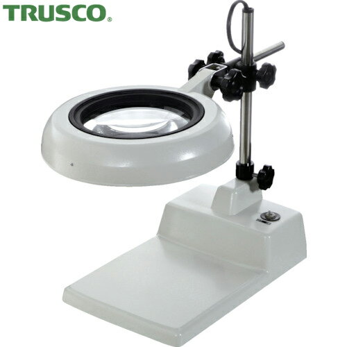 TRUSCO(トラスコ) LED照明拡大鏡 4倍 テーブルスタンド型 (1台) 品番：LPSTX4