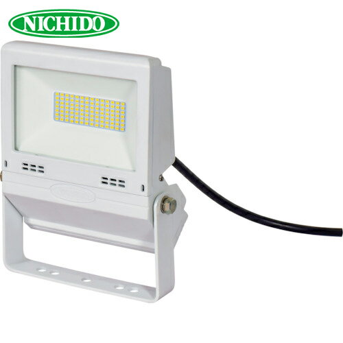 日動工業 NICHIDO LED投光器 常設用フラットライト30W 白 (1台) 品番：LJS-FH30D-W-50K