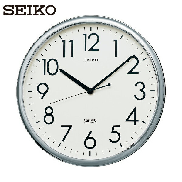 SEIKO(セイコー) クオーツ掛時計 オフィスクロック 直径314×36 P枠 銀色 (1個) 品 ...