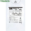 TRUSCO(トラスコ) 業務用ポリ袋0.02X45L(透明)100枚入り (1袋) 品番：LB2-0045-TM