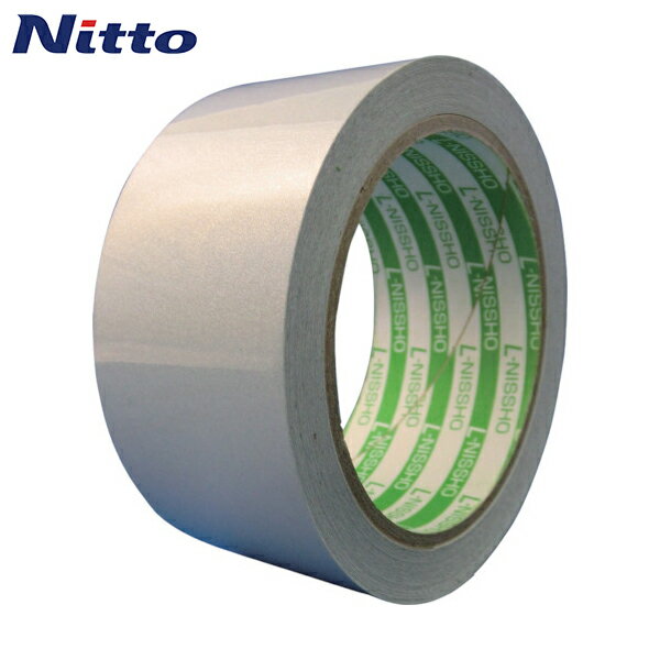 日東エルマテ 再帰反射テープ 90mmx10m ホワイト (1巻) 品番：HT-90W