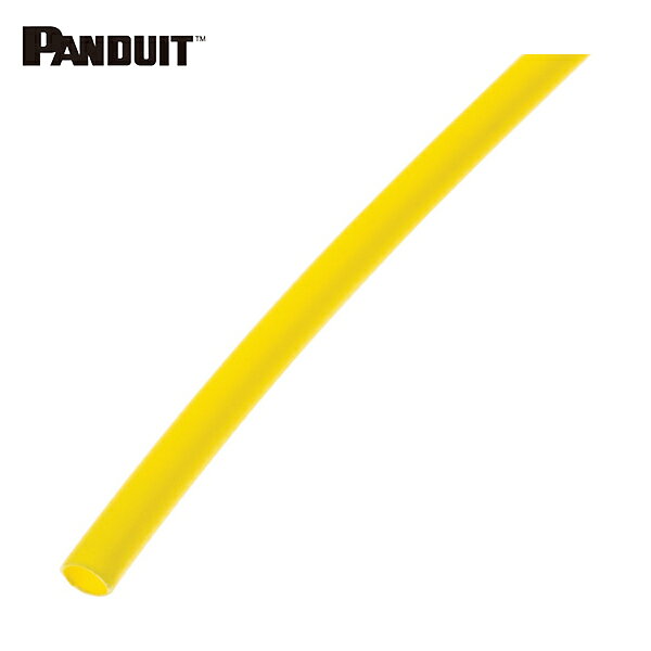 パンドウイット PANDUIT 熱収縮チューブ 標準タイプ 黄 （1箱（袋）＝5本入） (1箱) 品番：HSTT100-48-5-4