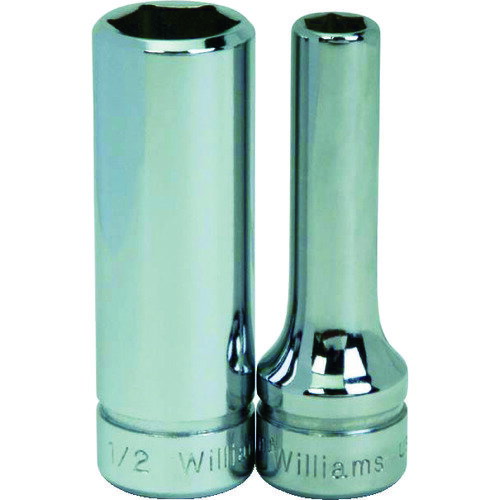 WILLIAMS 3/8ドライブ ディープソケット 6角 6mm (1個) 品番：JHWBMD-606