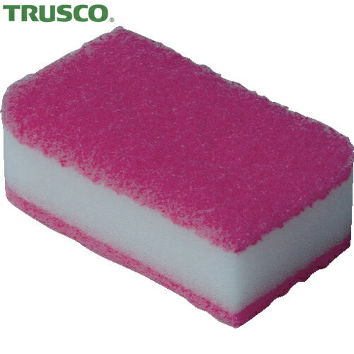 トラスコ TRUSCO 抗菌ソフトスポンジ ピンク (1個) 品番：KSS-P