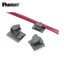 パンドウイット PANDUIT コードクリップ 粘着テープ付き テレホングレー (50個入) (1袋) 品番:LWC50-A-L14