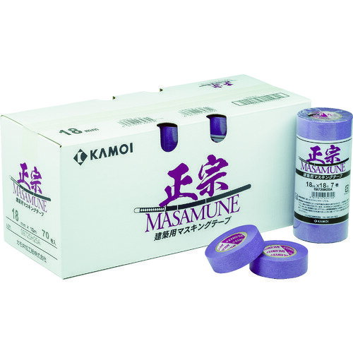 カモ井 マスキングテープ建築塗装 （10巻入） (1Pk) 品番：MASAMUNEJAN-12