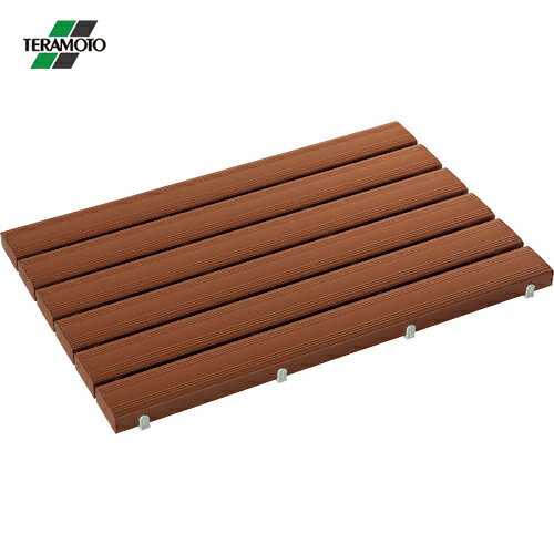 テラモト 抗菌安全スノコ（完成品）600×900mm 茶 (1枚) 品番：MR-093-341-4