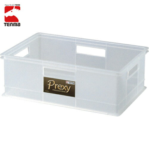 天馬 TENMA 収納用品 積み重ねOK 4か所持ち手 収納ボックス プレクシーS 380×260×140 (1個) 品番：110005771